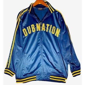 Renegade Golden State Warriors Dub Nation Track Jacket Men's Size M Blue NBA